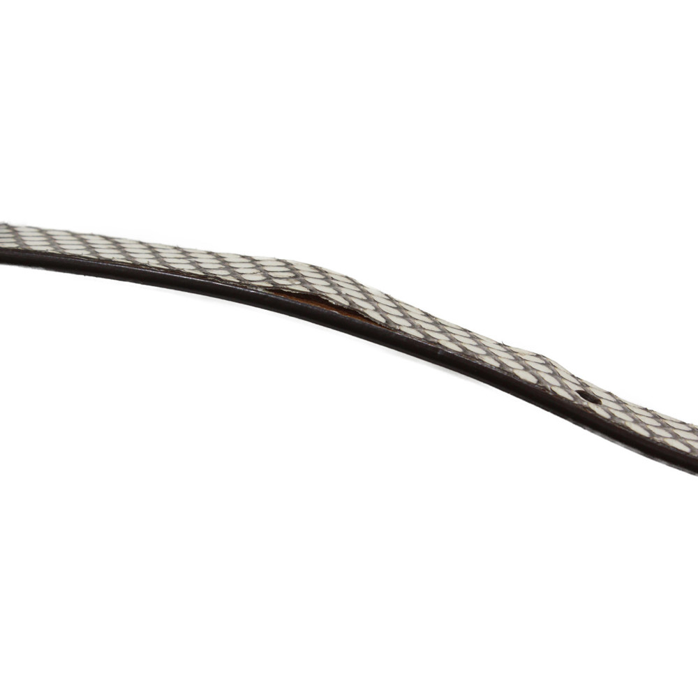 Celine Belt Leather Python White Brown - image 4